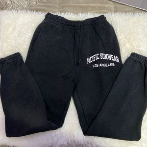 PacSun Womens sweatpants with pocket on back and white wording on leg